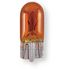 Lámpara casquillo vidrio 12V- 5W, W2,1 x 9,5d naranja